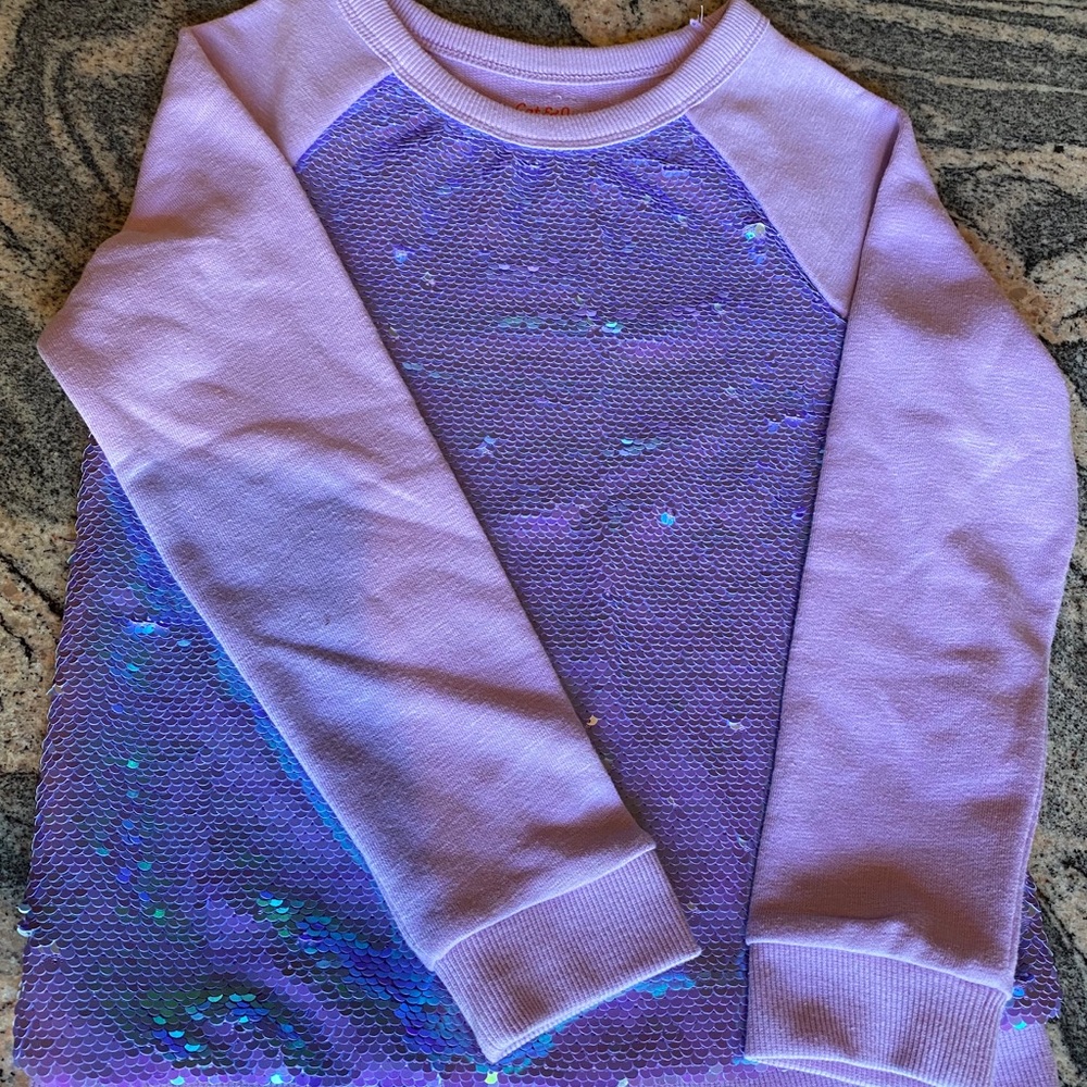 Cat & Jack flip sequin pullover